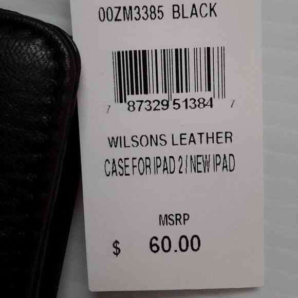 NWT Wilsons Black Leather iPad Case - Picture 5 of 5